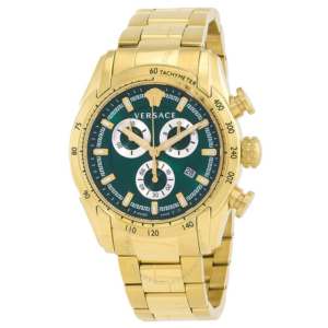 Versace V-Ray Chronograph Quartz Green Dial Mens Watch VE2I00621 1