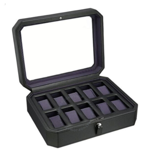 Wolf Windsor Ten Piece BlackPurple Watch Box 458403 1