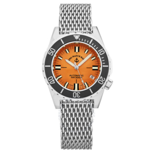 Zeno Army Diver Automatic Orange Dial Mens Watch 485N-A5MM 1