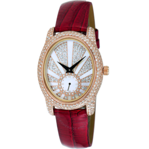 Adee Kaye Quartz Crystal White Dial Ladies Watch AK2003-LRG 1