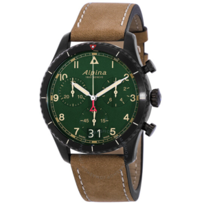 Alpina Chronograph Quartz Green Dial Mens Watch AL-372GR4FBS26 1