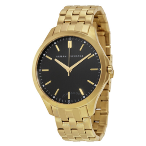 Armani Exchange Black Dial Gold-plated Mens Watch AX2145 1