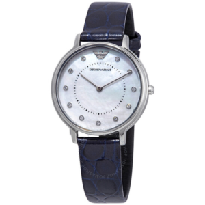 Armani Mother of Pearl Crystal Dial Ladies Watch AR11095 1