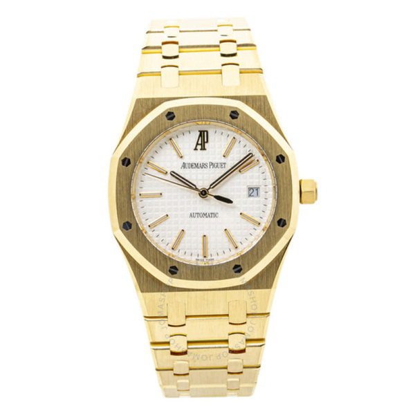 Audemars Piguet Royal Oak White Dial Mens Watch 15300BA 1