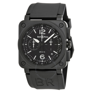 Bell and Ross Aviation Automatic Chronograph Mens Watch BR0394-BL-CE 1