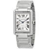 Cartier Tank Automatic Silver Dial Mens Watch WSTA0053 1