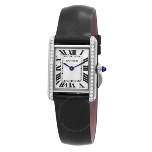 Cartier Tank Quartz Diamond Silver Dial Ladies Watch W4TA0016 1