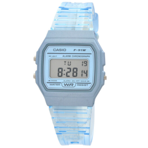 Casio Alarm Quartz Digital Unisex Watch F-91WS-2 1