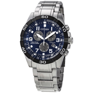 Citizen Brycen Perpetual Chronograph Blue Dial Mens Watch BL5558-58L 1