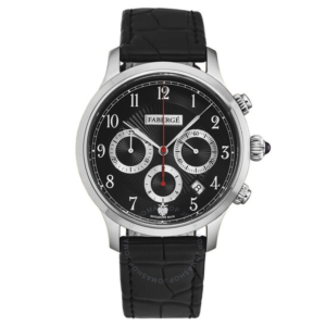 Faberge Agathon Chronograph Automatic Black Dial Mens Watch FAB-207 1