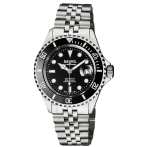 Gevril Wall Street Black Dial Mens Watch 4850B 1