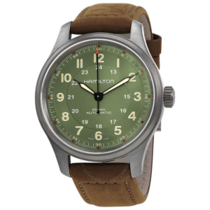 Hamilton Khaki Field Automatic Green Dial Mens Watch H70545560 1