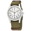 Hamilton Khaki Field Mechanical White Dial Mens Watch H69439411 1