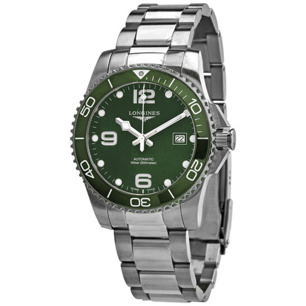 Longines HydroConquest Automatic Green Dial Mens Watch L37814066 1