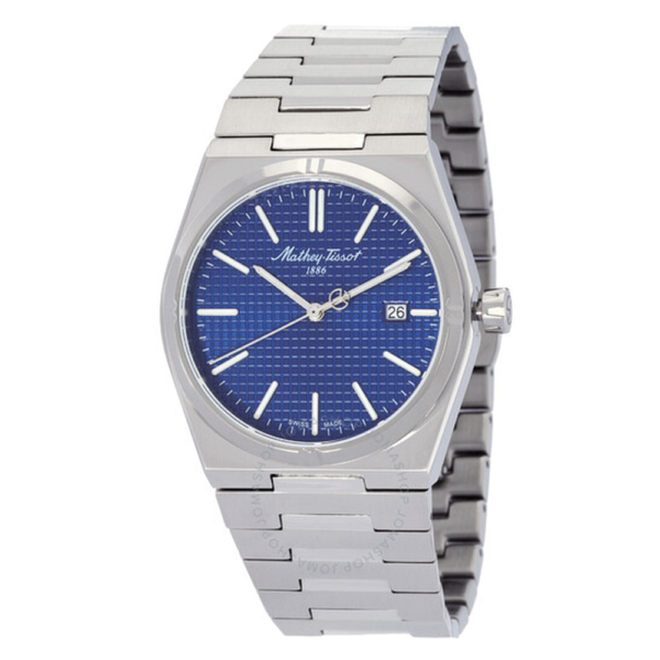 Mathey-Tissot Zoltan Quartz Blue Dial Mens Watch H117ABU 1