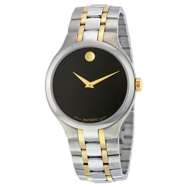 Movado Black Dial Two-tone Mens Watch 0606958 1