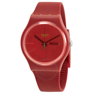 Swatch REDVREMYA Quartz Red Dial Mens Watch SO29R700 1