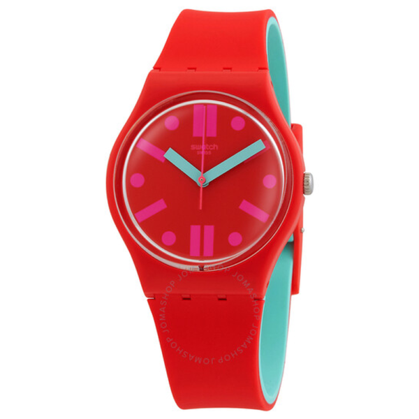 Swatch Rossofino Quartz Red Dial Unisex Watch GR170 1