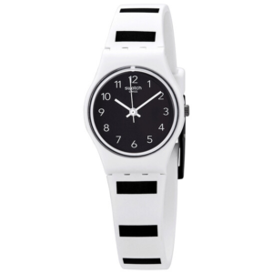 Swatch Zebrette Black Dial Ladies Plastic Watch LW161 1