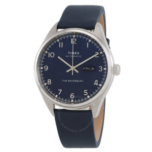 Timex Waterbury Automatic Blue Dial Mens Watch TW2U11400 1