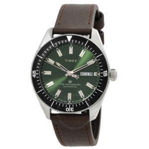 Timex Waterbury Automatic Green Dial Mens Watch TW2V24700 1