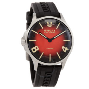 U-Boat Darkmoon Quartz Red Dial Mens Watch 9500 1