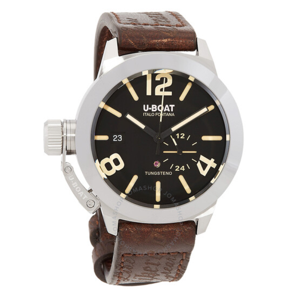 U-Boat Lefty Classico Automatic Black Dial Mens Watch 8893 1