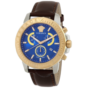 Versace Chronograph Quartz Blue Dial Mens Watch VE2E00221 1