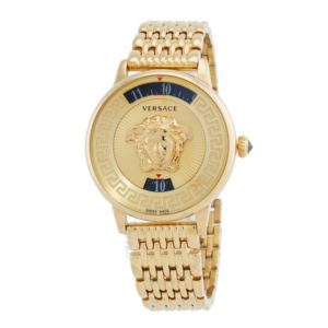 Versace Medusa Icon Quartz Gold Dial Ladies Watch VEZ200421 1