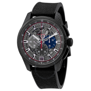 Zenith 10th Striking-Carbon-Skeleton Dial-Rubber strap Watch 10.2260.4052W98.R573 1