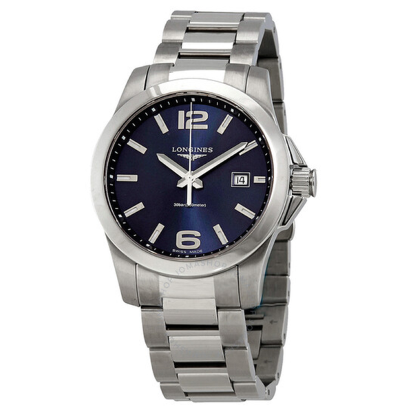 Longines Conquest Blue Dial 41mm Mens L3.759.4.96.6 1